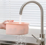 Kitchen Sink Triangle Layer, Suction Cup Type, Asphalt Basket