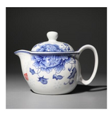 Linglong Blue and White Porcelain Teapot, Single Ceramic Pot