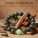 Traditional Chinese Herbal Bead Bracelet – Handmade Incense Wood Aromatherapy Jewelry
