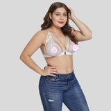 Floral Lace, Plus Size, Bra