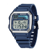 Waterproof Sports Men's Thin Square Luminous Electronic Watch