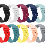 Solid Color Universal Buckle Silicone Watch Strap (Pack of 2)
