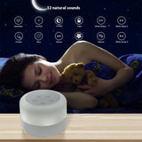 White Noise Sleeping Aid Instrument, Soothing Sleep Breathing Table Lamp