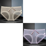 Full Transparent Panties, Women's Mesh Lace, Mid-waist Large Size Undies