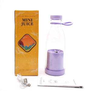 Electric USB Wine Bottle Juicer Cup, 6-leaf Cutter Head for Households
