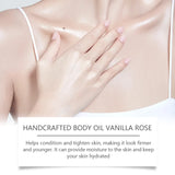 Handmade Vanilla Rose Body Oil for Nourishing Skin