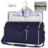 Large Capacity Travel Duffle Bag, Women's Handbag, Folding Suit Carrier, Waterproof Clothes Totes