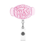 Acrylic Love, Apron's Buckle Clip Brooch for Hanging IDs