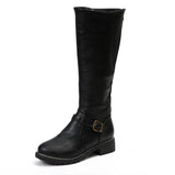 Women's Long Zipper Boots