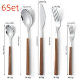 Stainless Steel Cutlery with Wooden Handle