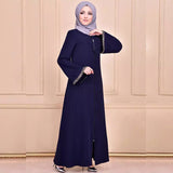 Middle East Dubai Turkish Jalabiya Zipper Jabla Cardigan Robe