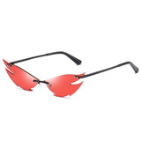 Rimless Cat Eye Sunglasses