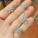 Rotating Flower No Piercing Women's Ear Hangings