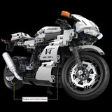 Racing Motorcycle Assembled Building Blocks Model Toy