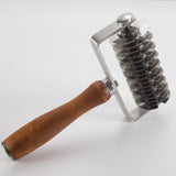 Stainless Steel European Style Dough Cutter with Wooden Handle
