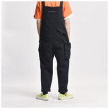 Multi-pocket Tooling Overalls, Men's Trendy Brand Loose Wide-legs Cargo Suspender Jumpsuit