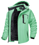 Outdoor Waterproof Winter Jacket with Detachable Hat for Teens and Young Men