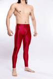 Glossy Silky Bodybuilding Ankle-length Pants for Gyms