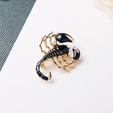 Scorpion Personality Insect Painting Oil Animal Brooch