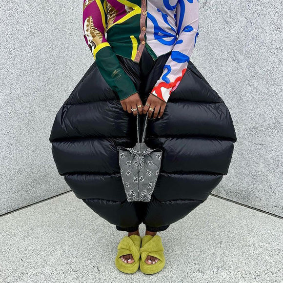 Women's Street Fashion, Round Warm Leisure Cotton-padded Pants