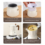 Double Valve Moka Pot, Espresso Coffee Machine