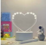 3D Acrylic Handwriting Message Board LED Light, Creative Note Lamp