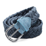 Woven Cotton Rope Belt – Casual Waxed Cord Design with Metal Buckle