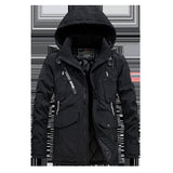 Winter New Warm Casual Men's Cotton Coat, Thick Long Hair Fur Collar Jacket