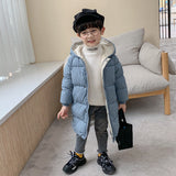 Kids' Heavy Winter Puffer Jacket – Cozy Hooded Outerwear for Children