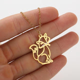 INS Light Luxury Personality, Cute Cartoon Animal Pendant Necklace