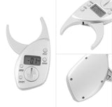Digital Body Fat Skinfold Caliper, LCD Display Analyzer, Tape Measure Pack Slimming Scales, Loss Weight Anti-slip Handle
