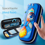 Three-dimensional Pencil Case, Primary School Kindergarten Cartoon Large Capacity Pencil Box
