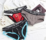Men's Mesh Bullet Separation  Personality Briefs