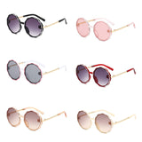 Children’s Vintage Round Sunglasses with Wave Frame