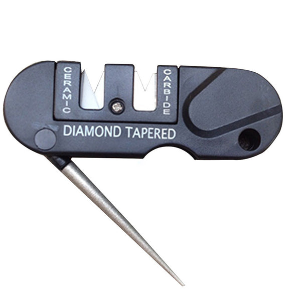 Multifunctional Outdoor Portable Tungsten Steel Knife Sharpener