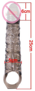 Extended Cover, Barbed Thick Penis Ring