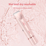 2 in 1 Hair Remover, Women's Double Head Shaver, Private Pubic Hair Trimmer, Electric Razor, Wet Dry Electric Body Hair Removing Tool