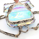 Laser Snake Pattern Backpack