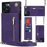 Zipper Phone Case, Crossbody Phone Cover with Strap