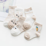 Cotton Breathable Unisex Kids' Socks (Pack of 2)