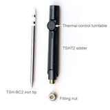 Portable Mini Electric Soldering Iron, 65W Constant Temperature Adjustable Non-slip Handle