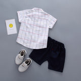 Short Sleeve Shirt and Short Pants Suit
