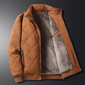 Men's Autumn and Winter Fleece Lined Coat, Plus Size Warm Jacket