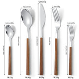 Stainless Steel Cutlery with Wooden Handle
