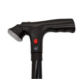 Elderly Alarm Crutches, Four-legged Folding Retractable Cane