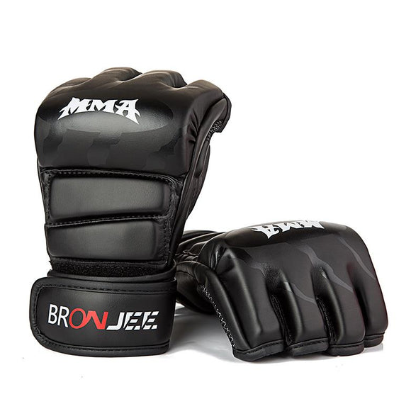 BRONJEE Solid Color, Half Finger, Boxing Gloves