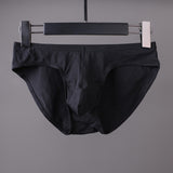 Men’s Low Waist Cotton Briefs with U Pouch – Soft Stretch Triangle Underwear for Daily Comfort (Pack of 2)