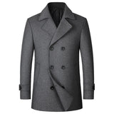 Trendy Fashion, Double-breasted Lapel Mid-length, Men's Peaky-B Wool Coat
