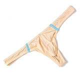 Men's Fashion, Low Waist, Ice Silk, T-back Briefs