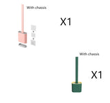 Creative Wall-mounted Soft Brush with Cover for Toilet Washing